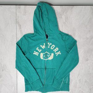 American Eagle Outfitters Zippered Sweater Women’s Blue Size Medium